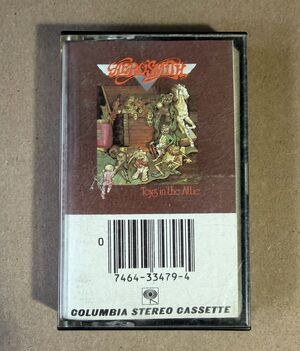 Aerosmith Toys in the Attic Cassette Tape Vintage 1975 Classic Rock Steven Tyler